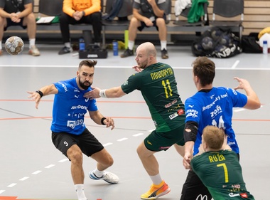 Utkání házenkářů Maloměřic. Foto: SKKP Handball Brno