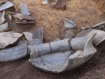 Archeologové objevili i tzv. keramické depoty, tedy soubory keramických předmětů, které byly úmyslně uloženy na jedno místo. Foto: Ústav archeologické památkové péče Brno