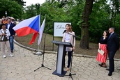 Slavnostní otevření zahrady u Arnoldovy vily. Foto: M. Schmerková