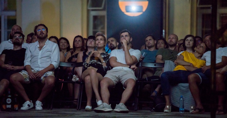 Promítání letního kina. Foto: Letní kino Brno-střed