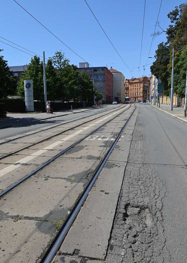 Údolní se kvůli kompletní rekonstrukci zavře pro dopravu. Foto: Z. Kolařík