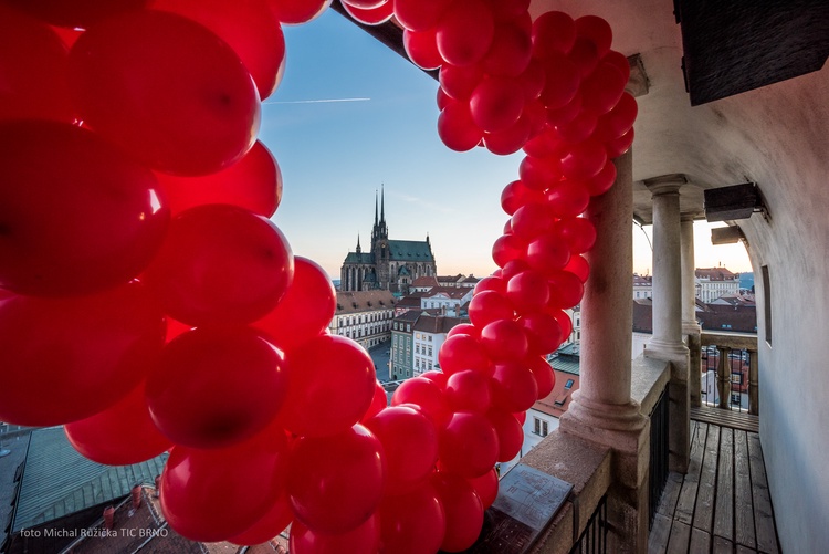Valentýnský program na radniční věži. Foto: TIC Brno