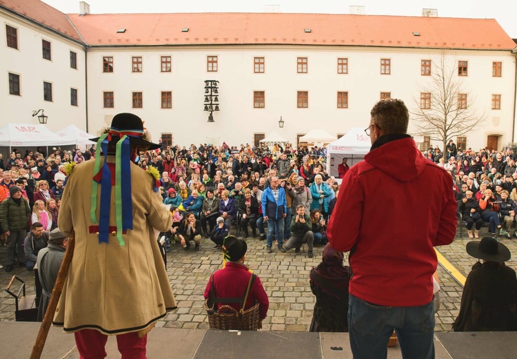 Masopust na špilberském nádvoří. Foto: Muzeum města Brna