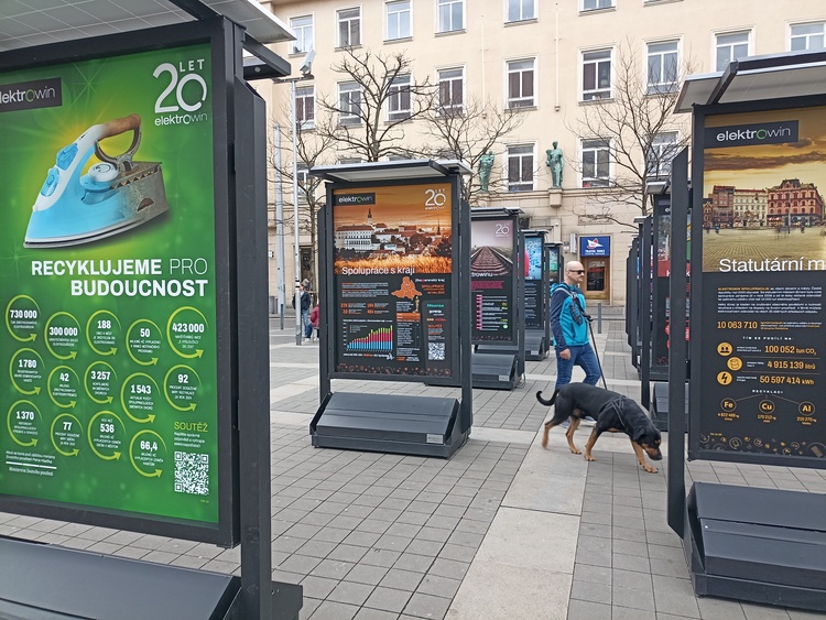 Výstava společnosti Elektrowin na Moravském náměstí potrvá do 25. března 2025. Foto: Zuzana Gregorová
