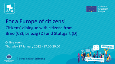 Lidé z Brna, Lipska a Stuttgartu prodiskutují budoucnost Evropy