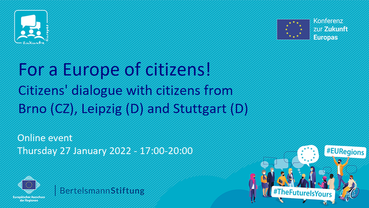 Lidé z Brna, Lipska a Stuttgartu prodiskutují budoucnost Evropy