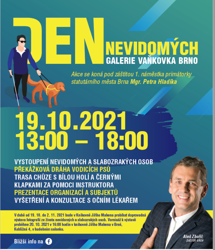 Svět nevidomých a vidících se na jeden den prolne ve Vaňkovce