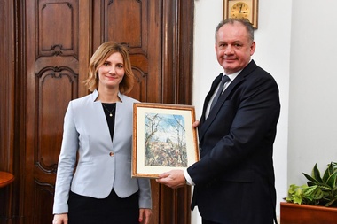Slovenský prezident Andrej Kiska navštívil Novou radnici