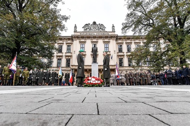 Sté výročí Československa si Brno připomnělo u sochy T. G. Masaryka