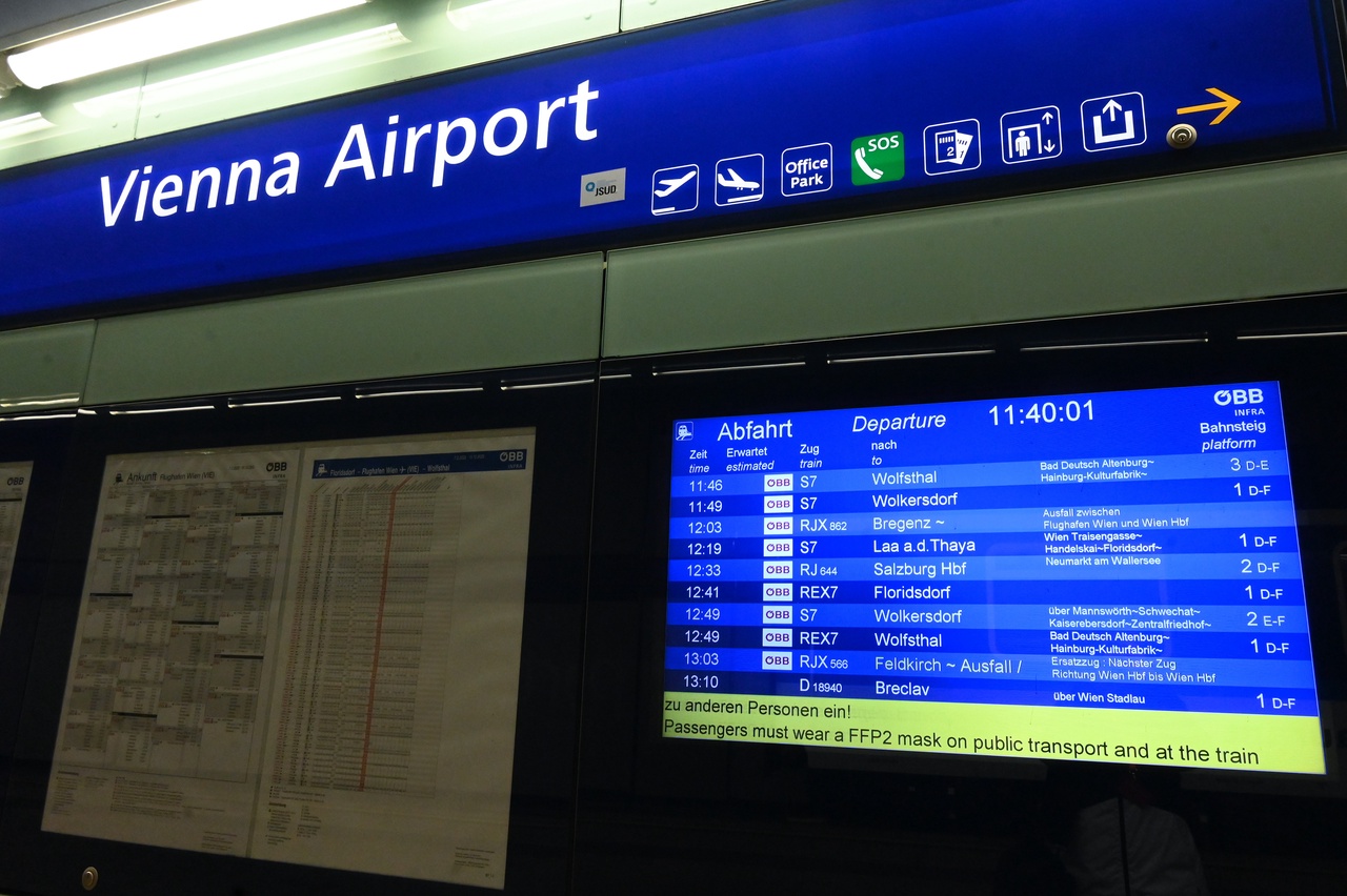Pilotní jízda přímým vlakovým spojením z Brna na letiště ve Vídni
