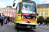 Křest tramvaje Zdravotnické záchranné služby JmK