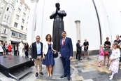 Slavnostní zahájení oslav Dne Brna a odhalení sochy pátera Martina Středy