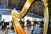 Brněnská filharmonie zahrála ze střechy tržnice na Zelném trhu
