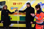 Předání nové sanitky Zdravotnické záchranné službě JMK