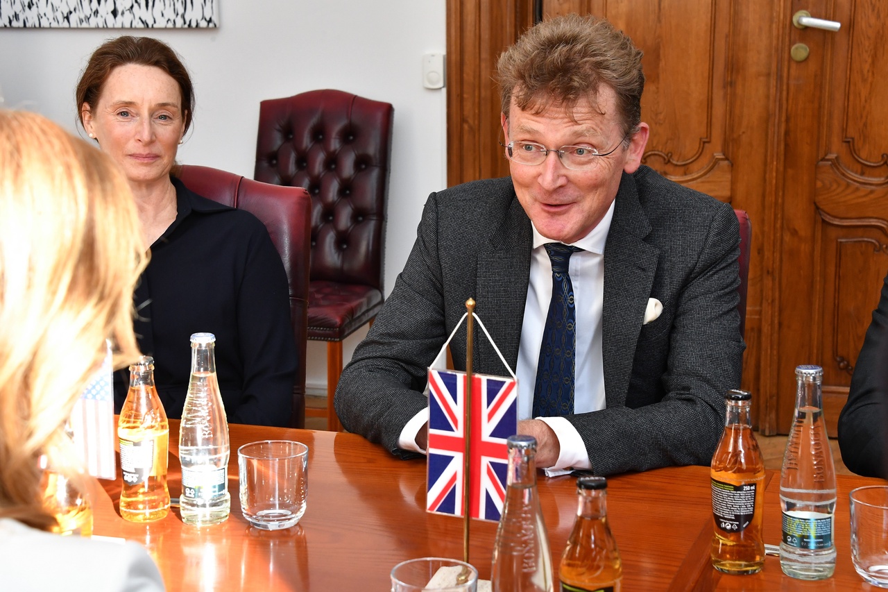 Přijetí Nicka Archera, britského velvyslance v České republice