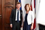 Přijetí Nicka Archera, britského velvyslance v České republice