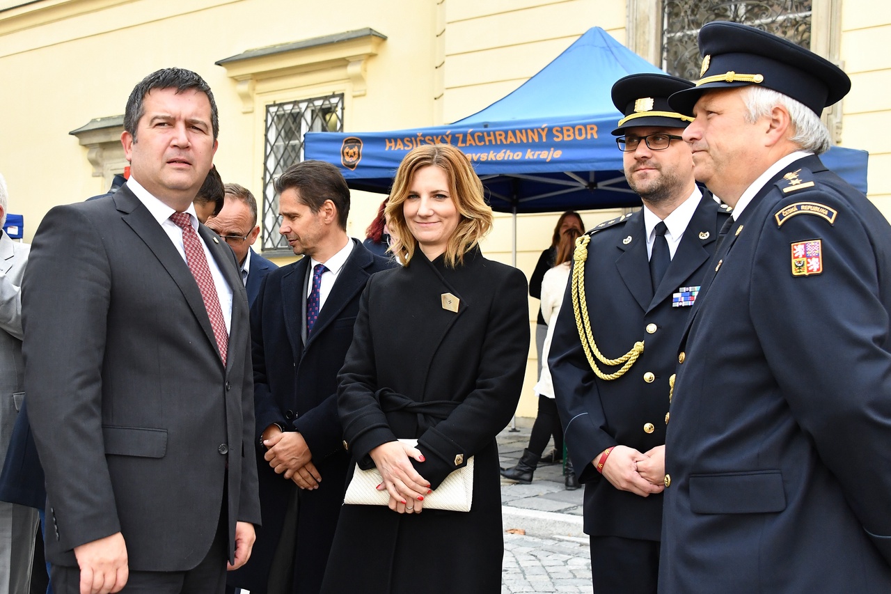 Zahájení akce 155 let profesionálních hasičů v Brně