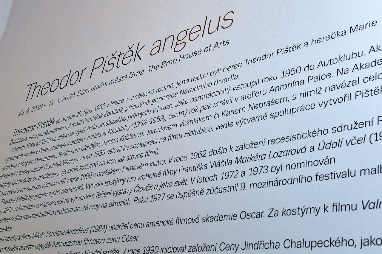 Vernisáž výstavy Theodora Pištěka ANGELUS