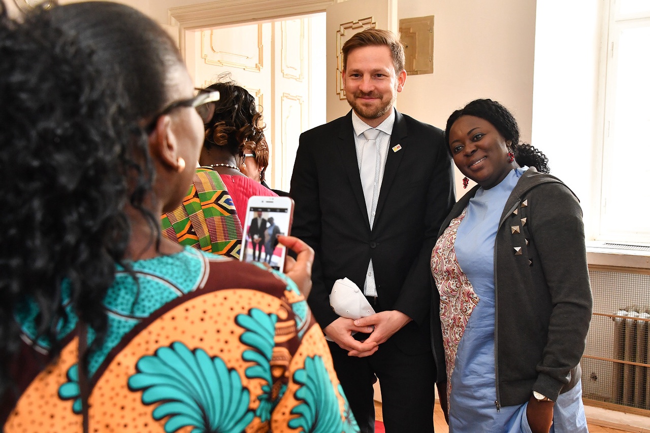 Přijetí velvyslankyně Ghany v ČR Virginie Hesse a ministryně pro gender, děti a sociální záležitosti Hon. Cynthie Morrison