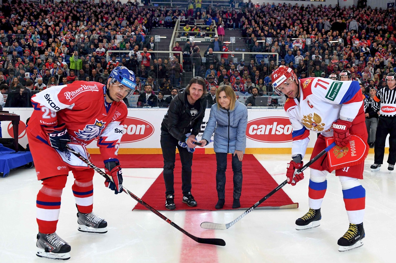 Zápas na turnaji Carlson Hockey Games, reprezentace Česka a Ruska