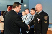 Slavnostní předání medailí za zásluhy strážníkům MP Brno