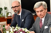 Přijetí velvyslance Itálie v ČR Francesca Saveria Nisia