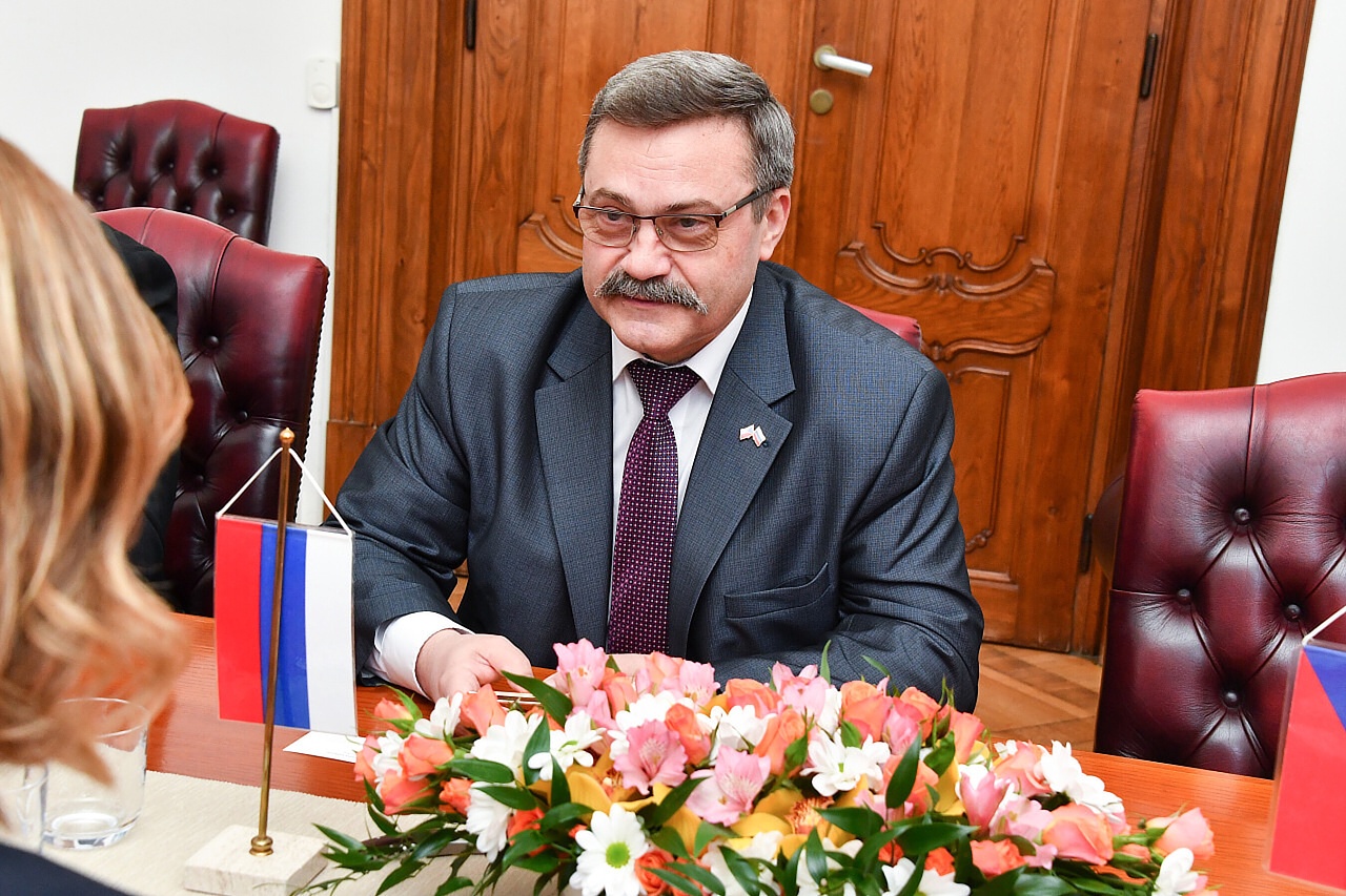Přijetí generálního konzula Ruska Alexandera Budajeva