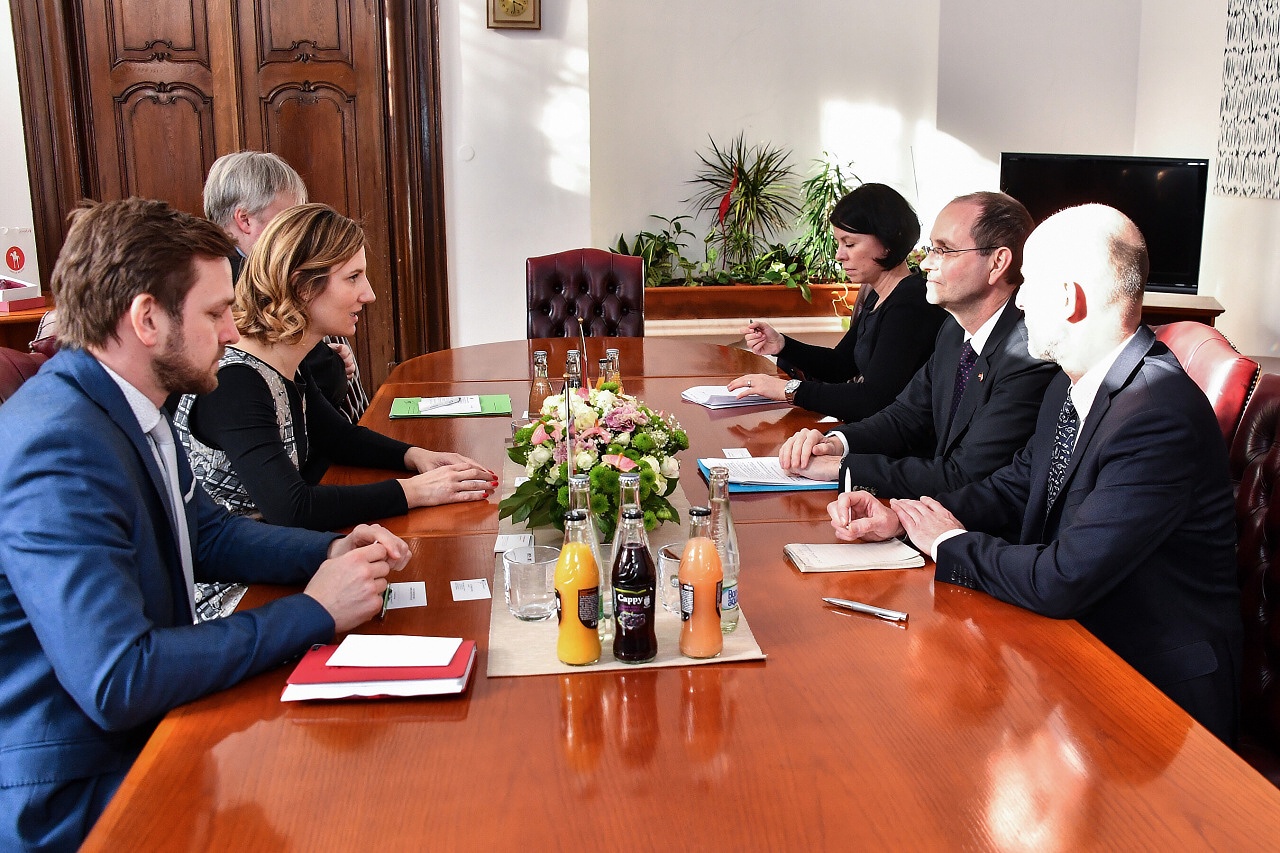 Přijetí velvyslance Spolkové republiky Německo v ČR Christopha Isranga