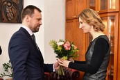 Přijetí velvyslance Litvy v ČR Edvilase Raudonikise