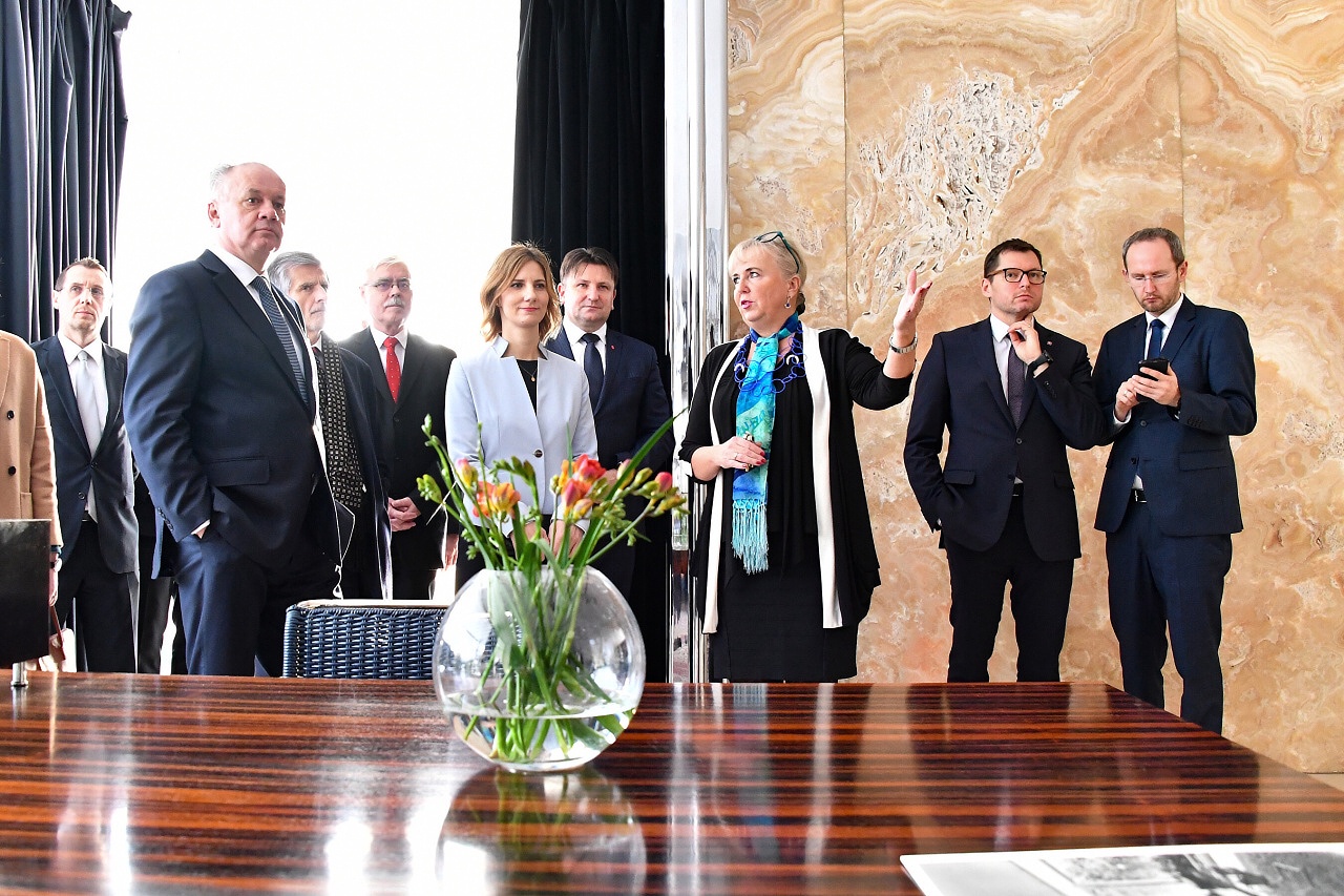 Návštěva prezidenta SR Andreje Kisky ve vile Tugendhat