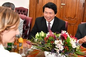 Přijetí ředitele Tchajpejské hospodářské a kulturní kanceláře Chung-I Wanga