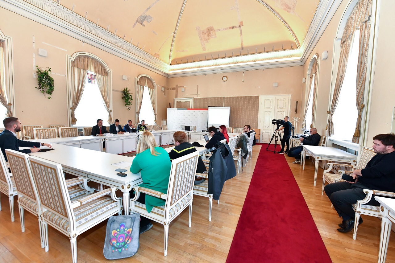Tisková konference Prezentace základní vizualizace nového Velodromu