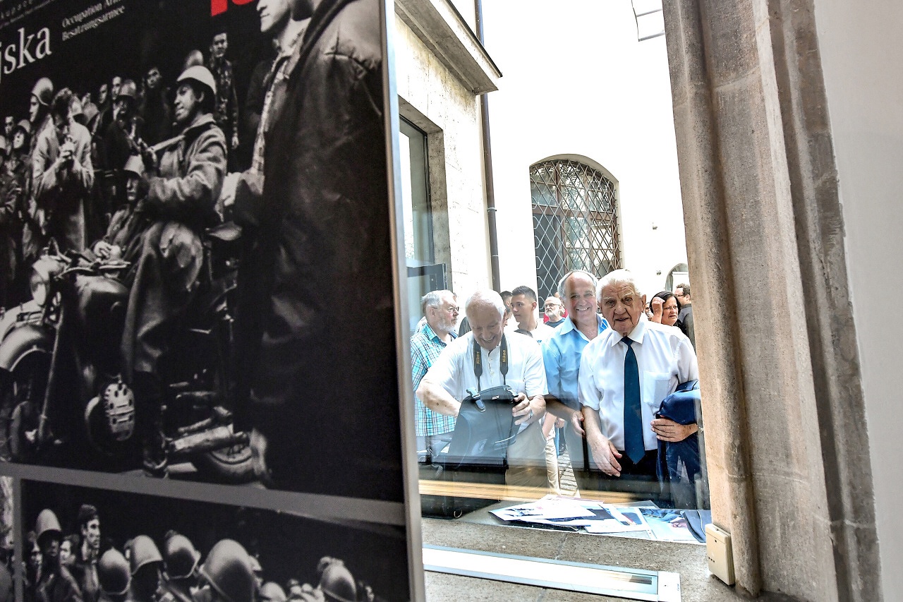 Zahájení výstavy 1968: 50. výročí okupace Československa vojsky Varšavské smlouvy