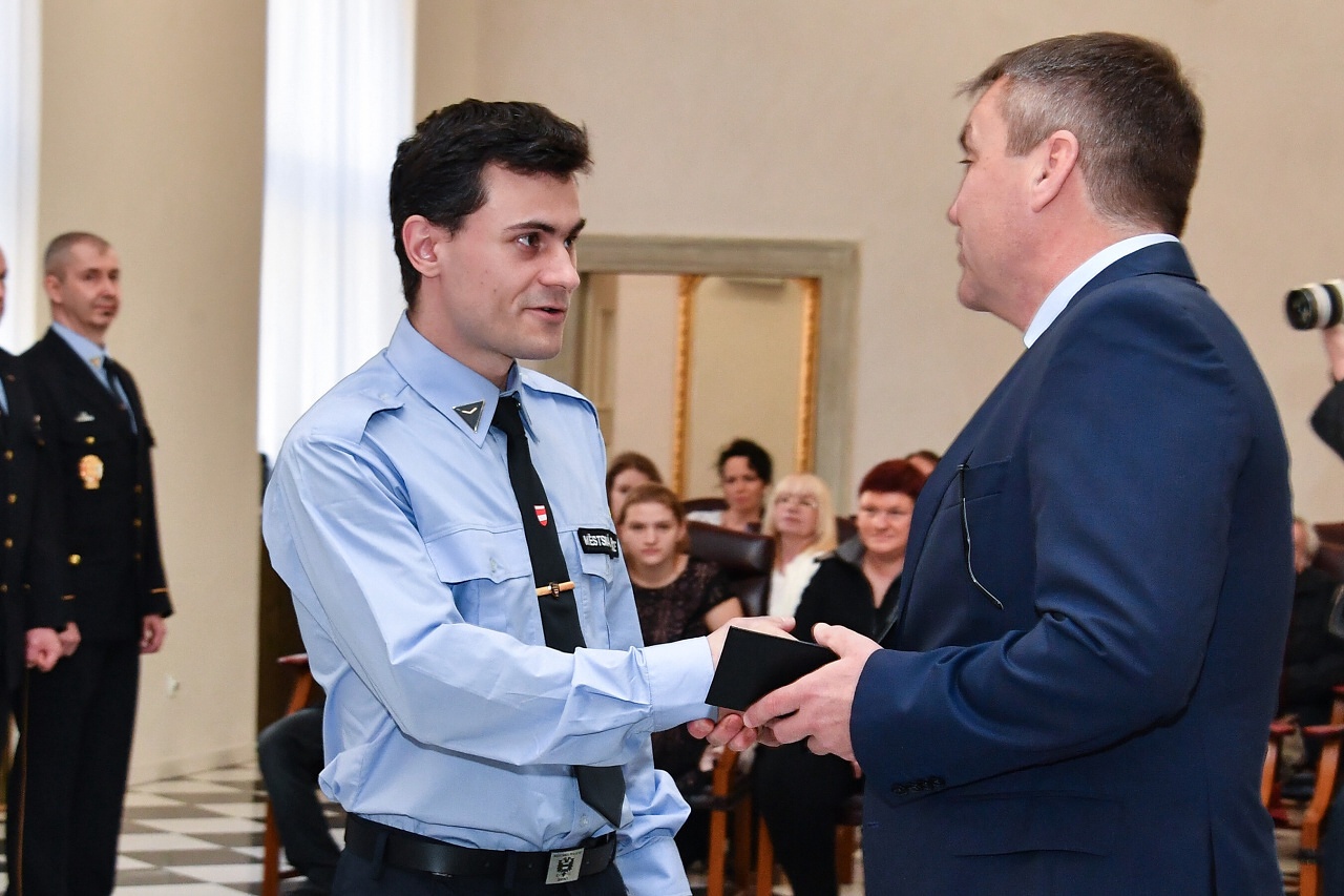 Slavnostní vyřazení strážníků-čekatelů Městské policie Brno