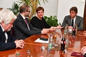 Přijetí delegace účastníků česko-německé konference Dialog uprostřed Evropy