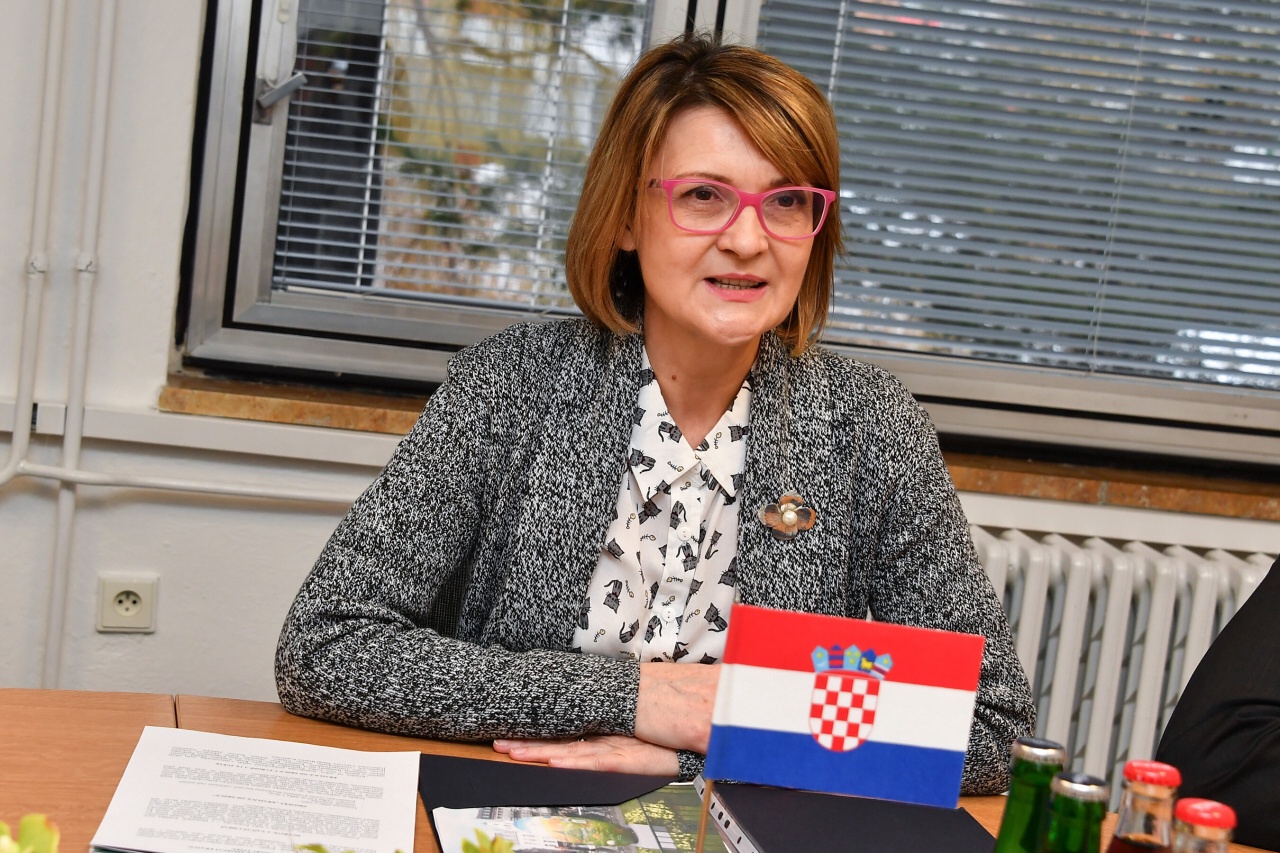 Přijetí velvyslankyně Chorvatska Ines Trohy primátorem P. Vokřálem