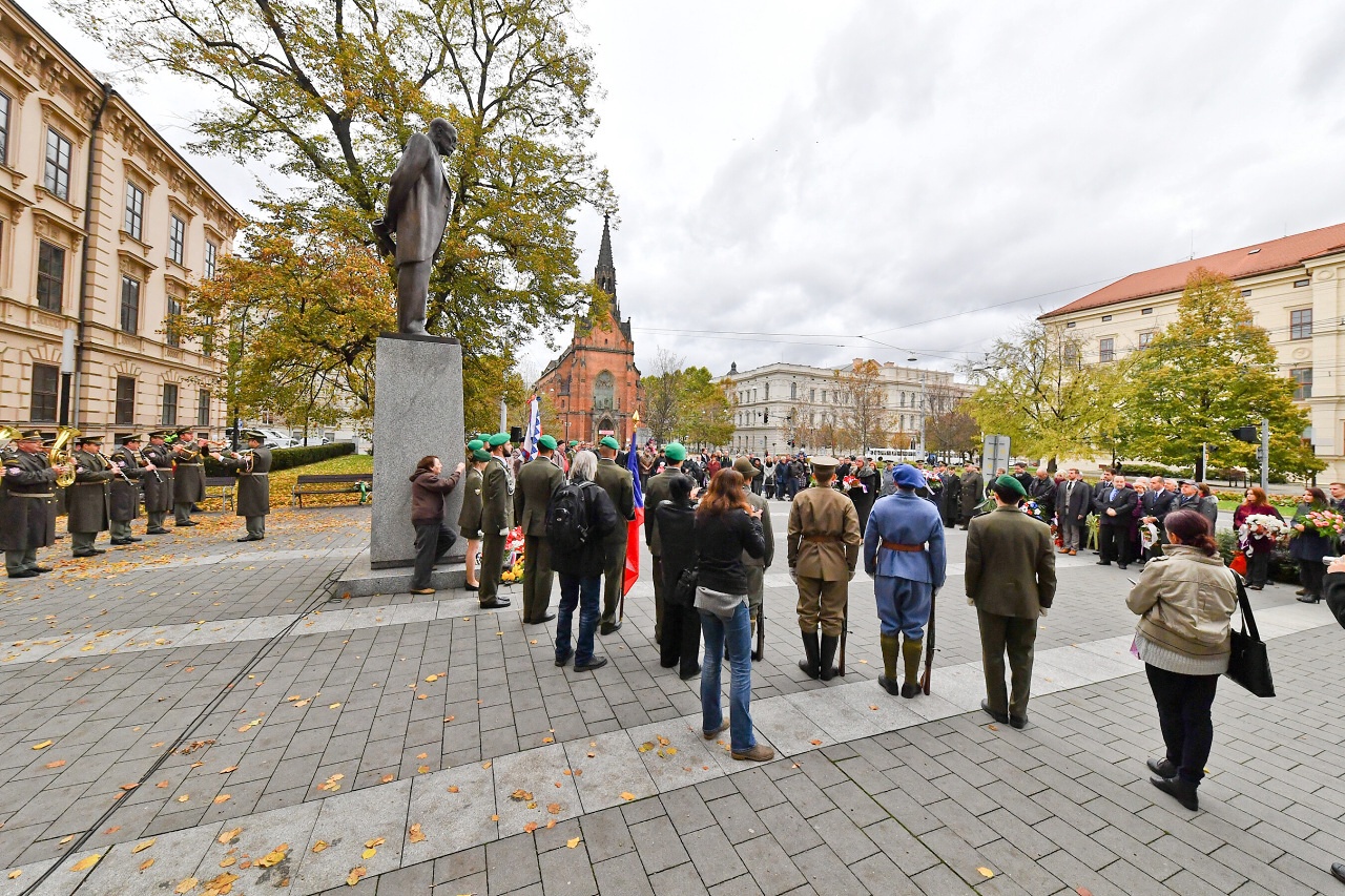 Vzpomínkový akt u příležitosti 99. výročí samostatné Československé republiky