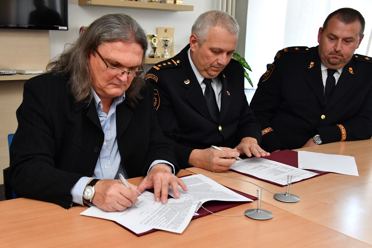 Podpis smlouvy s vysoutěženým projektantem nové požární stanice na Lidické ulici v Brně