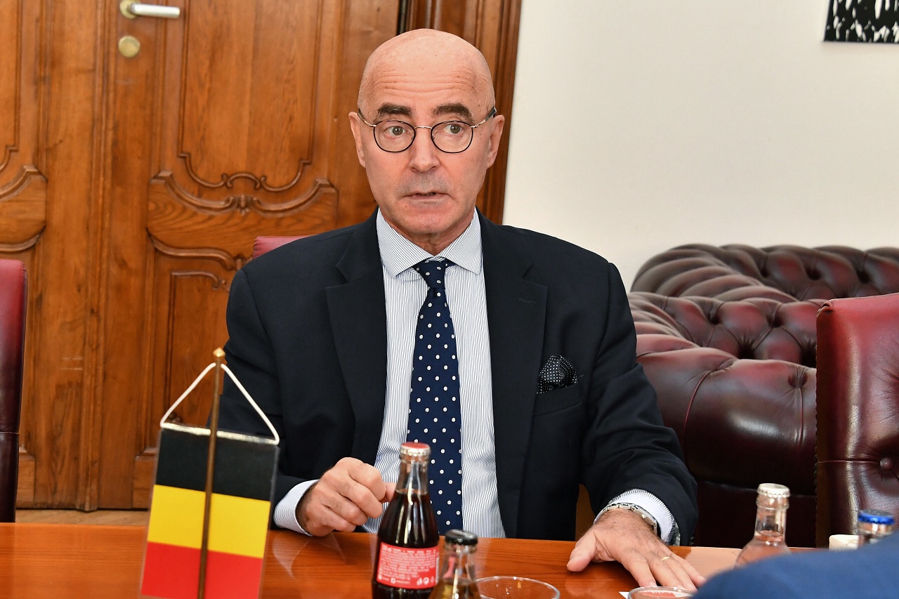 Přijetí belgického velvyslance Grégoria Vardakise