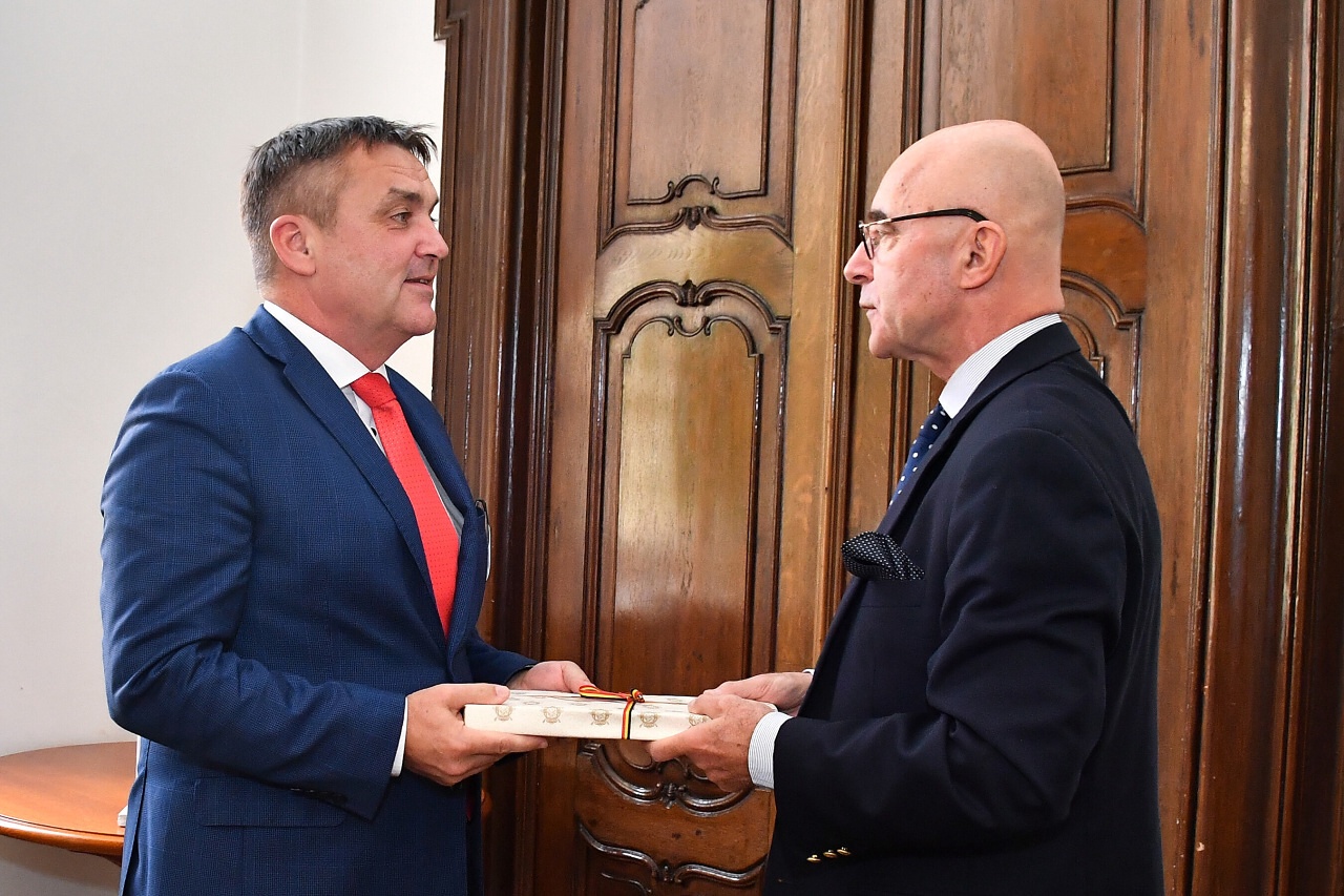 Přijetí belgického velvyslance Grégoria Vardakise