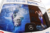 Slavnostní křest nového školního autobusu Sportovního gymnázia Ludvíka Daňka