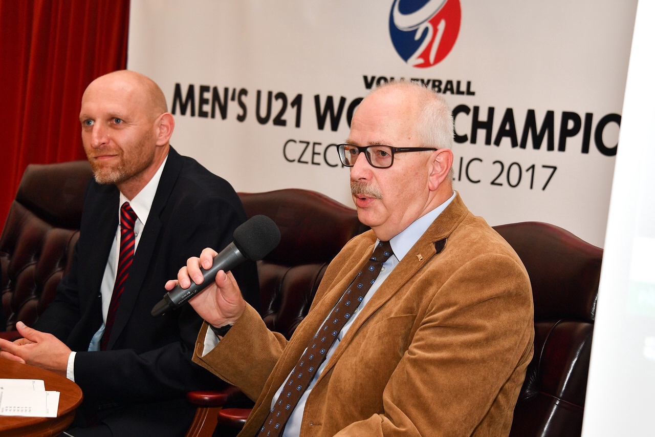 Slavnostní losování základních skupin Mistrovství světa ve volejbale mužů do 21 let