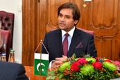 Přijetí velvyslance Pakistánu v ČR Israra Hussaina