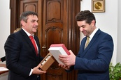 Přijetí velvyslance Ukrajiny v ČR Jevhena Perebyjnise