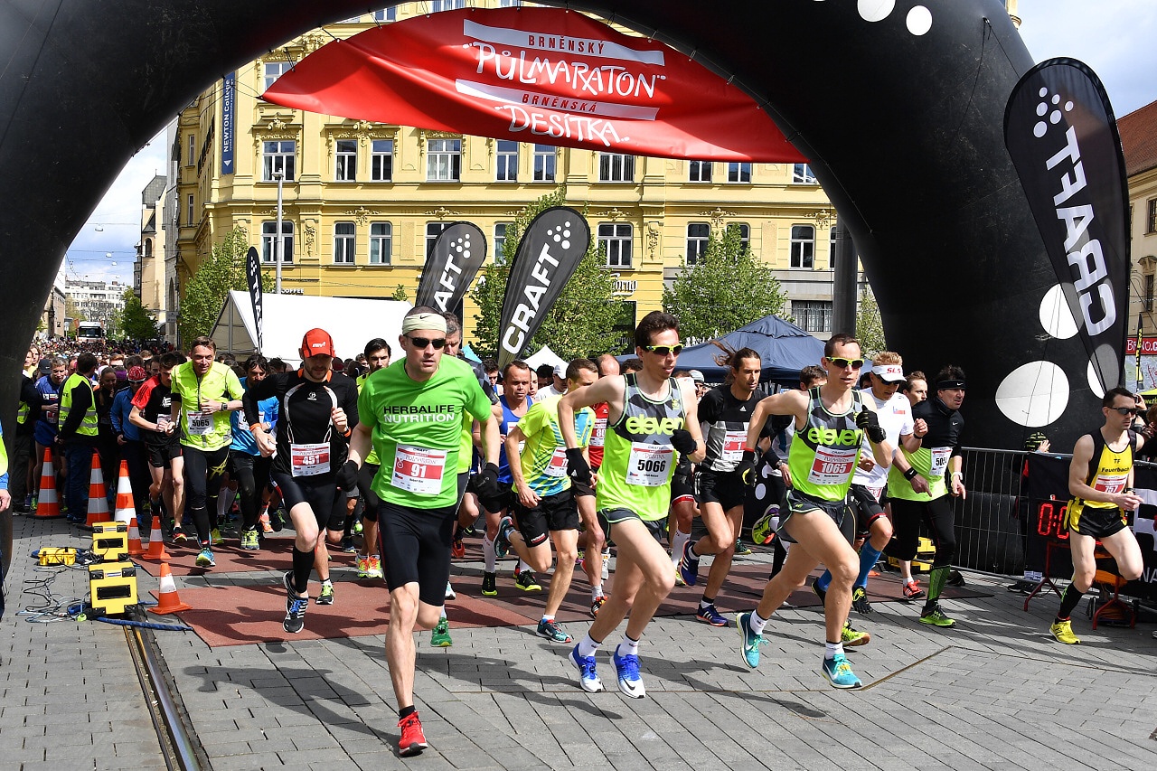 Zahájení Brněnského půlmaratonu a Brněnské desítky