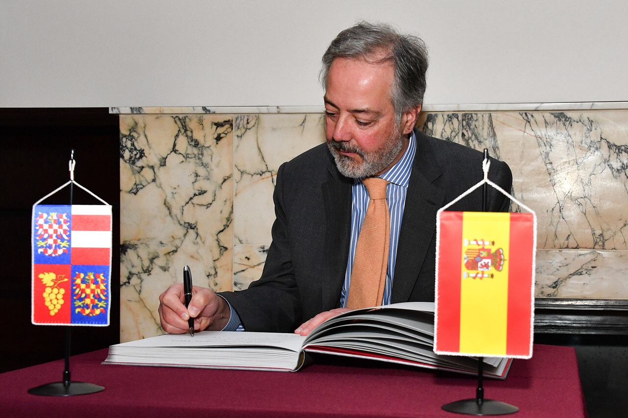 Přijetí španělského velvyslance Pedra Calva-Sotela Ibaňeze-Martina