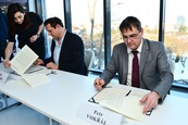 Podpis Prohlášení o záměru spolupráce mezi městem Brnem a společností Hyperloop Transportation Technologies
