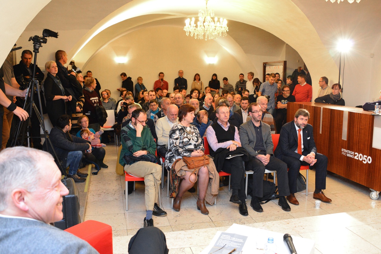 Panelová diskuse s brněnskými osobnostmi na téma Jaké má být Brno v roce 2050