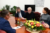 Setkání primátora s herci Národního akademického dramatického divadla Ivana Franka