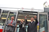 Slavnostní křest nové tramvaje Škoda 13T